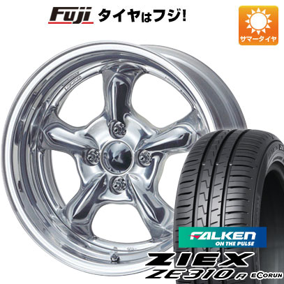 【新品国産4穴100車】 夏タイヤ ホイール4本セット 185/55R15 ファルケン ジークス ZE310R エコラン（限定） WORK グッカーズ HEMI 15インチ｜fujicorporation