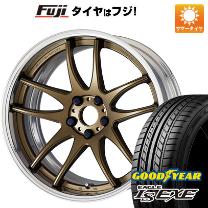 【新品国産5穴100車】 夏タイヤ ホイール4本セット 215/45R18 グッドイヤー イーグル エルエス エグゼ(限定) ワーク エモーション CR 2P 18インチ :fuji 25241 141868 31586 31586:フジコーポレーション