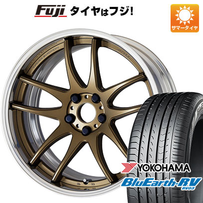 【パンク保証付】【新品国産5穴114.3車】 夏タイヤ ホイール4本セット 245/35R20 ヨコハマ ブルーアース RV 03 ワーク エモーション CR 2P 20インチ :fuji 1307 140970 36861 36861:フジコーポレーション