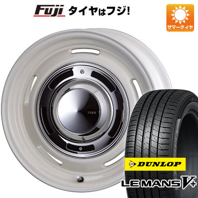 【新品国産4穴100車】 夏タイヤ ホイール4本セット 185/60R16 ダンロップ ルマン V+(ファイブプラス) クリムソン ディーン クロスカントリー 16インチ｜fujicorporation