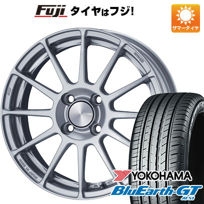 【新品国産4穴100車】 夏タイヤ ホイール4本セット 185/55R16 ヨコハマ ブルーアース GT AE51 エンケイ PF03 16インチ｜fujicorporation