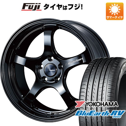 【パンク保証付】【新品国産5穴114.3車】 夏タイヤ ホイール4本セット 225/60R18 ヨコハマ ブルーアース RV 03 ウェッズ ウェッズスポーツ RN 05M 18インチ :fuji 1341 136645 38016 38016:フジコーポレーション