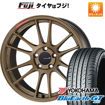 【新品国産5穴100車】 夏タイヤ ホイール４本セット 215/40R18 ヨコハマ ブルーアース GT AE51 エンケイ GTC01 RR チタニウムゴールド 18インチ : fuji 1221 150821 28536 28536 : フジコーポレーション