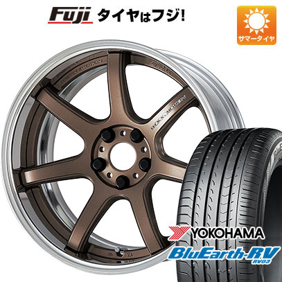 【パンク保証付】【新品国産5穴100車】 夏タイヤ ホイール4本セット 225/55R18 ヨコハマ ブルーアース RV 03 ワーク エモーション T7R 2P 18インチ :fuji 2288 141998 36870 36870:フジコーポレーション