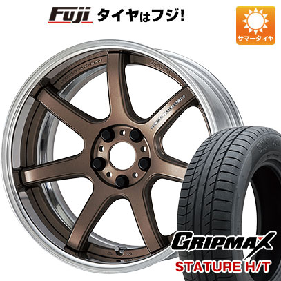 【新品国産5穴114.3車】 夏タイヤ ホイール4本セット 235/55R19 グリップマックス スタチャー H/T BSW（限定） ワーク エモーション T7R 2P 19インチ :fuji 1121 141588 38306 38306:フジコーポレーション