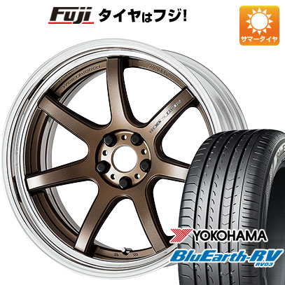 【パンク保証付】【新品国産5穴114.3車】 夏タイヤ ホイール4本セット 245/35R20 ヨコハマ ブルーアース RV 03 ワーク エモーション T7R 2P 20インチ :fuji 1307 141021 36861 36861:フジコーポレーション