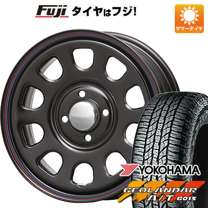 クーポン配布中 【新品 軽自動車】N BOX タント ワゴンR 夏タイヤ ホイール4本セット 155/65R14 ヨコハマ ジオランダー A/T G015 RBL MLJ デイトナSS 14インチ :fuji 21721 121382 33491 33491:フジコーポレーション