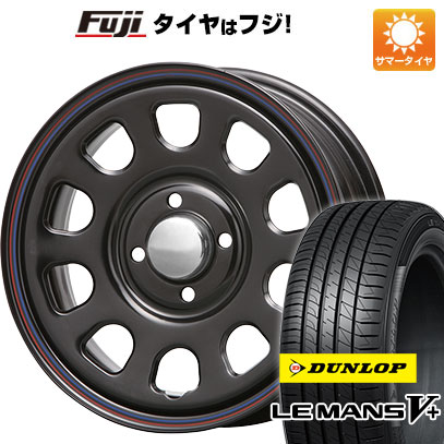 【新品国産4穴100車】 夏タイヤ ホイール４本セット 185/65R15 ダンロップ ルマン V+(ファイブプラス) MLJ デイトナSS 15インチ｜fujicorporation