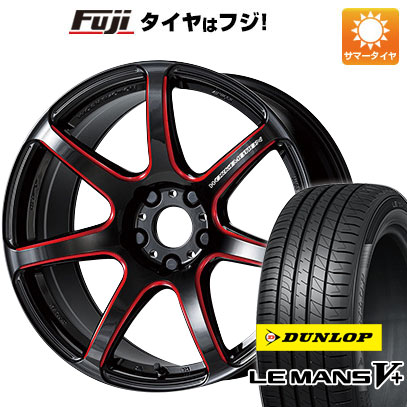 【新品 軽自動車】N-BOX タント ワゴンR 夏タイヤ ホイール4本セット 165/55R15 ダンロップ ルマン V+(ファイブプラス) ワーク エモーション T7R 15インチ｜fujicorporation