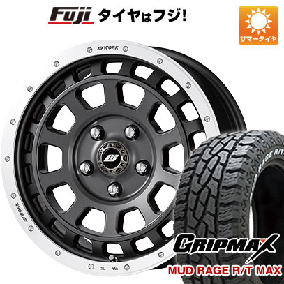 【新品国産5穴114.3車】 夏タイヤ ホイール4本セット 245/70R16 グリップマックス マッドレイジR/T MAX RWL(限定) ワーク クラッグ ティーグラビック 16インチ :fuji 15841 141860 33025 33025:フジコーポレーション