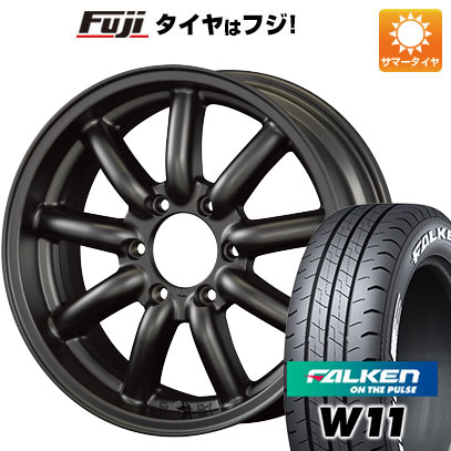 【新品】ハイエース200系 夏タイヤ ホイール4本セット 215/65R16 109/107N ファルケン W11 ファブレス ヴァローネ MC-9 16インチ