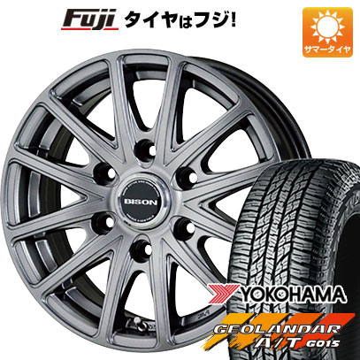 クーポン配布中 【新品】プラド 夏タイヤ ホイール4本セット 265/65R17 ヨコハマ ジオランダー A/T G015 OWL/RBL ホットスタッフ バイソン BN 01 17インチ :fuji 11822 150344 30618 30618:フジコーポレーション