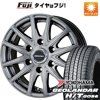 クーポン配布中 【新品】プラド 夏タイヤ ホイール4本セット 265/65R17 ヨコハマ ジオランダー H/T G056 ホットスタッフ バイソン BN 01 17インチ :fuji 11822 150344 21372 21372:フジコーポレーション