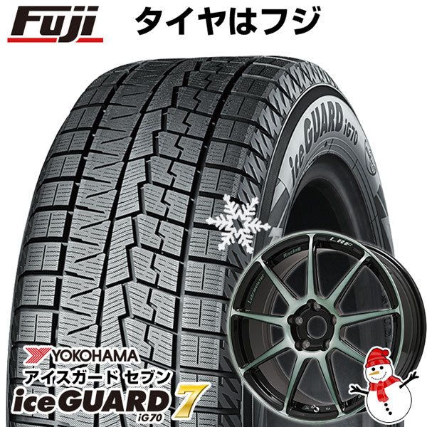 【パンク保証付】【新品国産5穴100車】 スタッドレスタイヤ ホイール4本セット 215/45R17 ヨコハマ アイスガード7 レアマイスター LRF-S9 17インチ | iceGUARD