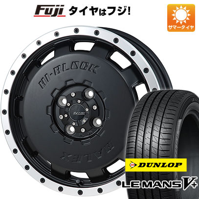 【新品 軽自動車】N BOX タント ワゴンR 夏タイヤ ホイール4本セット 165/55R15 ダンロップ ルマン V+(ファイブプラス) モンツァ HI BLOCK バレックス 15インチ :fuji 21761 123186 40647 40647:フジコーポレーション