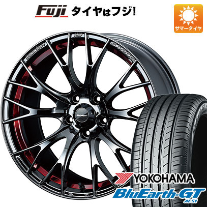 【新品国産4穴100車】 夏タイヤ ホイール4本セット 205/45R17 ヨコハマ ブルーアース GT AE51 ウェッズ ウェッズスポーツ SA-20R 17インチ｜fujicorporation