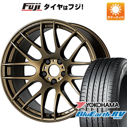 【パンク保証付】【新品国産5穴114.3車】 夏タイヤ ホイール4本セット 245/45R19 ヨコハマ ブルーアース RV 03 ワーク エモーション M8R 19インチ :fuji 1141 141527 36866 36866:フジコーポレーション