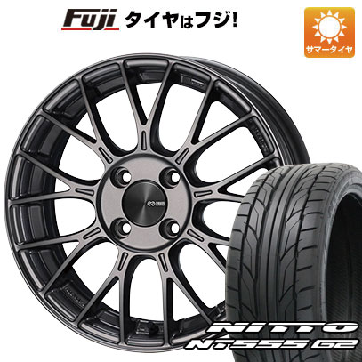 【パンク保証付き】【新品国産4穴100車】 夏タイヤ ホイール４本セット 205/45R17 ニットー NT555 G2 エンケイ PFM1 17インチ :fuji 1669 151238 28807 28807:フジコーポレーション