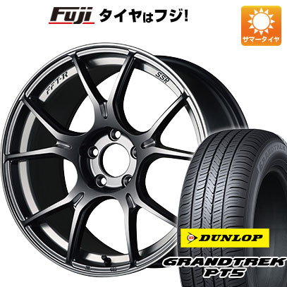 クーポン配布中 【新品国産5穴114.3車】 夏タイヤ ホイール4本セット 225/55R18 ダンロップ グラントレック PT5 SSR GTX02 18インチ :fuji 1321 142856 40818 40818:フジコーポレーション