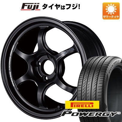 【新品国産4穴100車】 夏タイヤ ホイール４本セット 195/65R15 ピレリ パワジー ヨコハマ アドバンレーシング RG-DII 15インチ｜fujicorporation