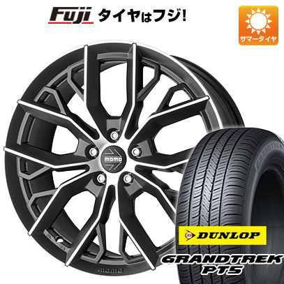 クーポン配布中 【新品国産5穴114.3車】 夏タイヤ ホイール4本セット 225/60R18 ダンロップ グラントレック PT5 モモ マッシモ 18インチ :fuji 1341 125480 40821 40821:フジコーポレーション