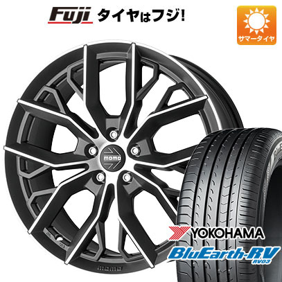 クーポン配布中 【パンク保証付】【新品国産5穴114.3車】 夏タイヤ ホイール4本セット 225/55R17 ヨコハマ ブルーアース RV 03 モモ マッシモ 17インチ :fuji 1861 125472 36877 36877:フジコーポレーション