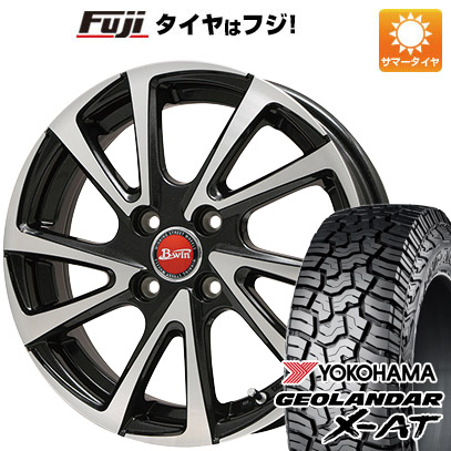 【新品 軽自動車】N BOX タント ワゴンR 夏タイヤ ホイール4本セット 155/65R14 ヨコハマ ジオランダー X AT G016 ビッグウエイ B WIN ヴェノーザ10 14インチ :fuji 10161 92353 37561 37561:フジコーポレーション