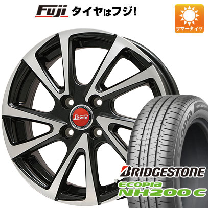 【新品 軽自動車】夏タイヤ ホイール4本セット 155/65R13 ブリヂストン エコピア NH200 C ビッグウエイ B-WIN ヴェノーザ10 13インチ｜fujicorporation