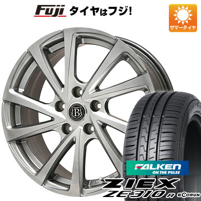 【新品国産5穴100車】 夏タイヤ ホイール4本セット 215/45R18 ファルケン ジークス ZE310R エコラン（限定） ブランドル E04 18インチ｜fujicorporation