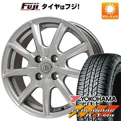 クーポン配布中 【新品 軽自動車】N BOX タント ワゴンR 夏タイヤ ホイール4本セット 155/65R14 ヨコハマ ジオランダー A/T G015 RBL ブランドル E05 14インチ :fuji 10161 93314 33491 33491:フジコーポレーション