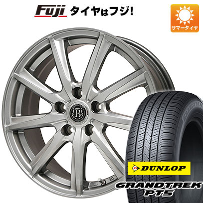 クーポン配布中 【新品国産5穴100車】 夏タイヤ ホイール4本セット 225/55R18 ダンロップ グラントレック PT5 ブランドル E05 18インチ :fuji 2288 93323 40818 40818:フジコーポレーション