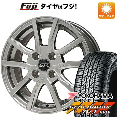 クーポン配布中 【新品 軽自動車】N BOX タント ワゴンR 夏タイヤ ホイール4本セット 155/65R14 ヨコハマ ジオランダー A/T G015 RBL ブランドル N52 14インチ :fuji 10161 93041 33491 33491:フジコーポレーション