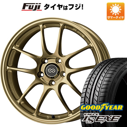 【新品国産5穴114.3車】 夏タイヤ ホイール４本セット 225/45R18 グッドイヤー イーグル エルエス エグゼ(限定) エンケイ PF01 18インチ :fuji 1261 150963 31587 31587:フジコーポレーション