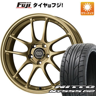 【パンク保証付き】【新品国産5穴114.3車】 夏タイヤ ホイール４本セット 215/45R18 ニットー NT555 G2 エンケイ PF01 18インチ｜fujicorporation