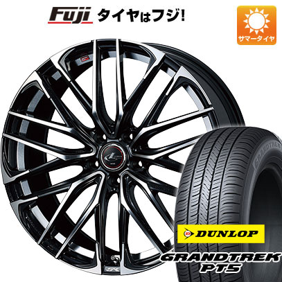 クーポン配布中 【新品国産5穴114.3車】 夏タイヤ ホイール4本セット 225/60R18 ダンロップ グラントレック PT5 ウェッズ レオニス SK 18インチ :fuji 1341 136600 40821 40821:フジコーポレーション