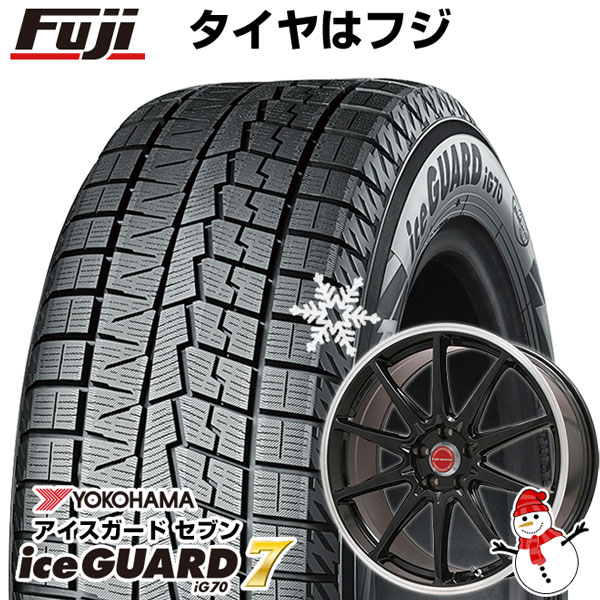 【パンク保証付】【新品】クラウン/マークX用 スタッドレスタイヤ ホイール4本セット 215/60R16 ヨコハマ アイスガード セブンIG70 LMスポーツRS10 16インチ｜fujicorporation