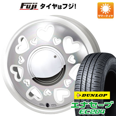 クーポン配布中 【新品 軽自動車】夏タイヤ ホイール4本セット 155/55R14 ダンロップ エナセーブ EC204 モンツァ K.キューティ 14インチ :fuji 21721 123195 25595 25595:フジコーポレーション