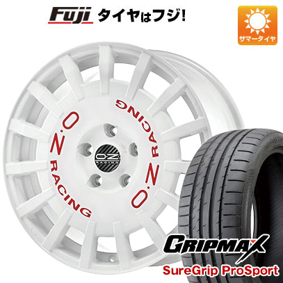 【新品国産5穴114.3車】 夏タイヤ ホイール4本セット 225/45R18 グリップマックス シュアグリップ PRO SPORTS BSW（限定） OZ ラリーレーシング 18インチ :fuji 1261 129568 38312 38312:フジコーポレーション