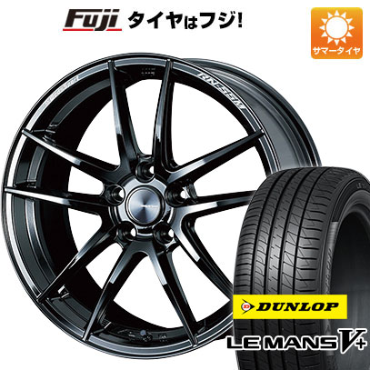 【新品国産5穴114.3車】 夏タイヤ ホイール4本セット 235/45R18 ダンロップ ルマン V+(ファイブプラス) ウェッズ ウェッズスポーツ RN 55M 18インチ : fuji 458 136663 40702 40702 : フジコーポレーション