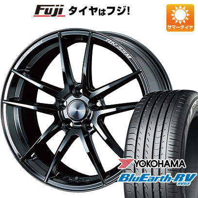 【パンク保証付】【新品国産5穴114.3車】 夏タイヤ ホイール4本セット 225/45R18 ヨコハマ ブルーアース RV 03 ウェッズ ウェッズスポーツ RN 55M 18インチ :fuji 1261 136664 36868 36868:フジコーポレーション