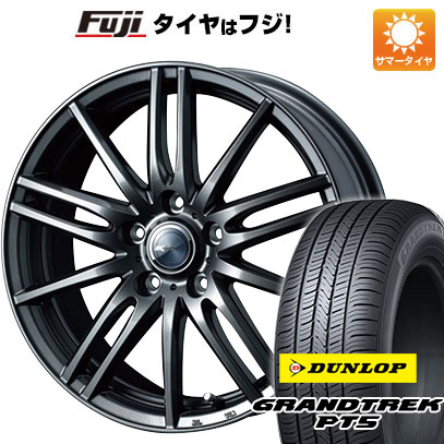 クーポン配布中 【新品国産5穴114.3車】 夏タイヤ ホイール４本セット 225/55R18 ダンロップ グラントレック PT5 ウェッズ ザミック ティート 18インチ :fuji 1321 126895 40818 40818:フジコーポレーション