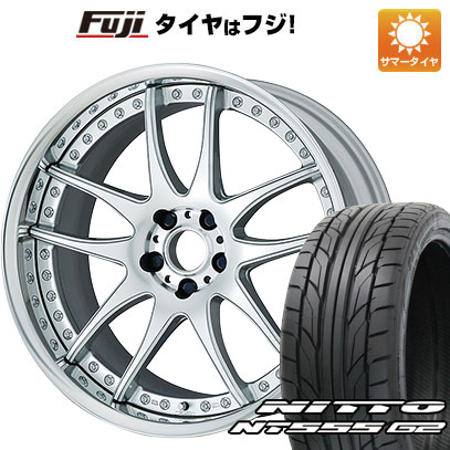 【パンク保証付き】【新品国産5穴114.3車】 夏タイヤ ホイール４本セット 245/45R20 ニットー NT555 G2 ワーク エモーション CR 3P 20インチ :fuji 1481 140987 37343 37343:フジコーポレーション