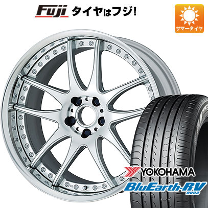 【パンク保証付】【新品国産5穴114.3車】 夏タイヤ ホイール4本セット 245/40R19 ヨコハマ ブルーアース RV 03 ワーク エモーション CR 3P 19インチ :fuji 1122 141486 36865 36865:フジコーポレーション