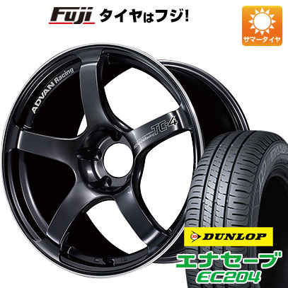 【新品国産4穴100車】 夏タイヤ ホイール4本セット 195/50R16 ダンロップ エナセーブ EC204 ヨコハマ アドバンレーシング TC4 16インチ｜fujicorporation