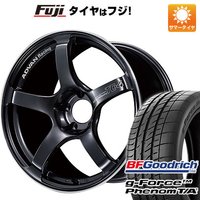 【新品国産5穴114.3車】 夏タイヤ ホイール４本セット 215/55R17 BFグッドリッチ(フジ専売) g-FORCE フェノム T/A ヨコハマ アドバンレーシング TC4 17インチ｜fujicorporation