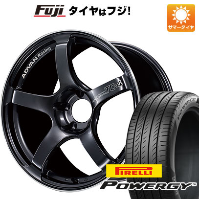 【新品国産5穴114.3車】 夏タイヤ ホイール4本セット 225/50R17 ピレリ パワジー ヨコハマ アドバンレーシング TC4 17インチ｜fujicorporation