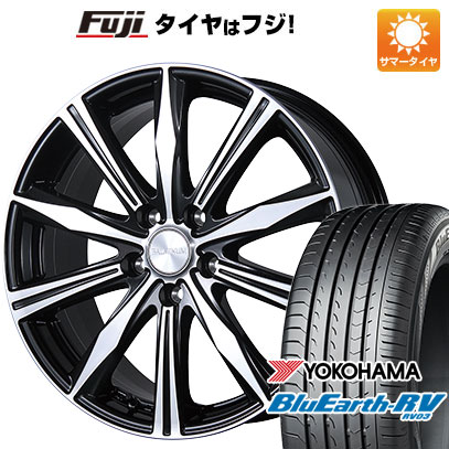 【パンク保証付き】【新品国産5穴114.3車】 夏タイヤ ホイール４本セット 205/55R17 ヨコハマ ブルーアース RV-03 ブリヂストン バルミナ K10 17インチ