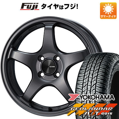 【新品 軽自動車】N-BOX タント スペーシア 夏タイヤ ホイール４本セット 165/55R15 ヨコハマ ジオランダー A/T G015 RBL エンケイ PF05 15インチ｜fujicorporation