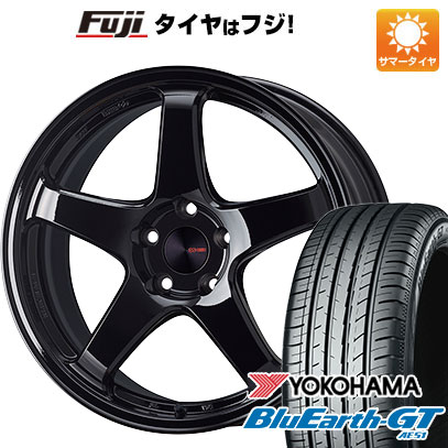 【新品国産5穴114.3車】 夏タイヤ ホイール４本セット 215/55R17 ヨコハマ ブルーアース GT AE51 エンケイ PF05 Limited 17インチ｜fujicorporation