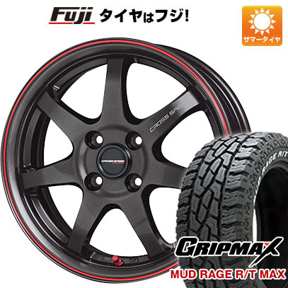 新品 国産4穴100車 夏タイヤ ホイール４本セット 195/65R15 グリップマックス マッドレイジR/T MAX RWL(限定) クロススピード ハイパーエディションCR7 15インチ :fuji 11881 146371 33232 33232:フジコーポレーション